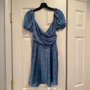 Zara floral mini dress